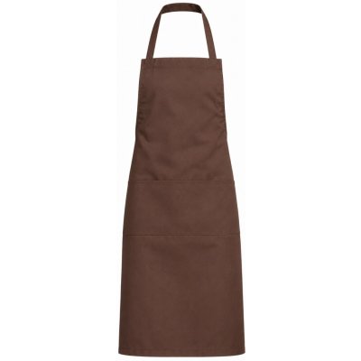 Sol's Gastro zástěra Granada s nastavitelným laclem a dvěma kapsami hnědá 98 x 70 cm L04341 – Hledejceny.cz