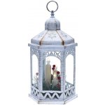 Solight LED vánoční lucerna bílá 33cm 3x LED svíčka 3x AAA 1V266 – Hledejceny.cz