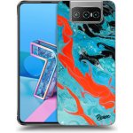 Pouzdro Picasee silikonové Asus Zenfone 7 ZS670KS - Blue Magma čiré – Hledejceny.cz