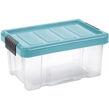 Tontarelli Clip box 14 l s víkem transparent modrá