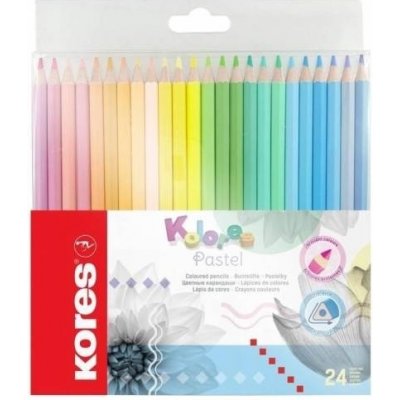 Kores Kolores Pastel trojhranné pastelky 24 barev – Zboží Mobilmania