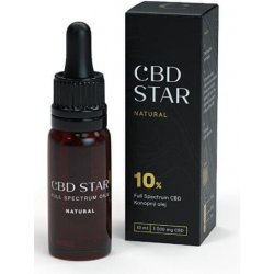 CBD Star Konopný CBD olej NATURAL 10% 10 ml