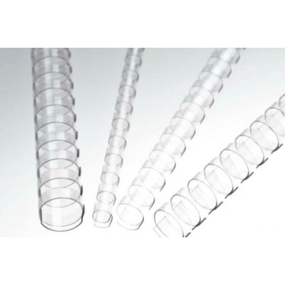 Generic Hřbet plastový 8 mm, 21-40 listů, čirý, 100 ks – Hledejceny.cz
