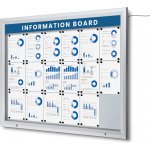 Jansen Display Venkovní vitrína typu T určená pro 18xA4, LED osvětlení, 1465 x 1167 mm – Sleviste.cz