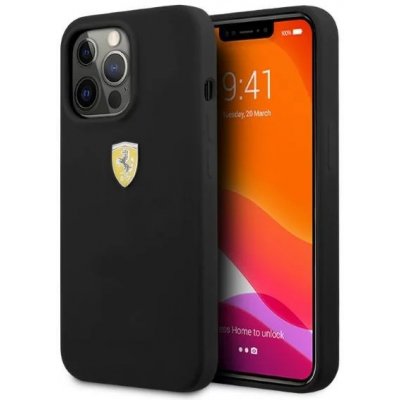 Pouzdro Ferrari iPhone 13 Pro Max Silicone MagSafe černé – Zboží Mobilmania