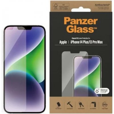 PanzerGlass Classic Fit iPhone 14 Plus / 13 Pro Max 6,7" Screen Protection Antibacterial 2769 – Zboží Mobilmania