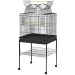 PawHut klec ocel 63 x 53 x 144 cm černá – Zboží Dáma