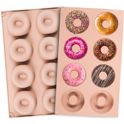 Kitchen&home F29417 Silikonová forma na donuty koblihy 30x17cm béžová – Zboží Mobilmania