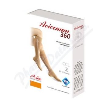 Avicenum 360 Lýtkové punčochy Micro Sanitized otevřená špice tělové