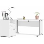 Falco Psací stůl Office 80400/44 bílá/silver grey – Zboží Mobilmania