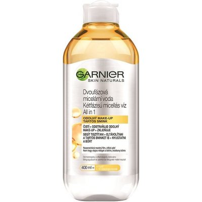 Garnier Skin Naturals Two-Phase Micellar Water All In One čisticí a zklidňující micelární voda 400 ml – Zbozi.Blesk.cz