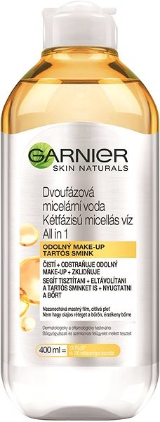 Garnier Skin Naturals Two-Phase Micellar Water All In One čisticí a zklidňující micelární voda 400 ml