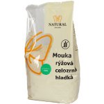 Natural Jihlava MOUKA RÝŽOVÁ celozrnná hladká 500 g – Zboží Dáma