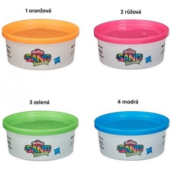 Play-Doh Sand blýskavá natahovací modelína 170g 4 barvy