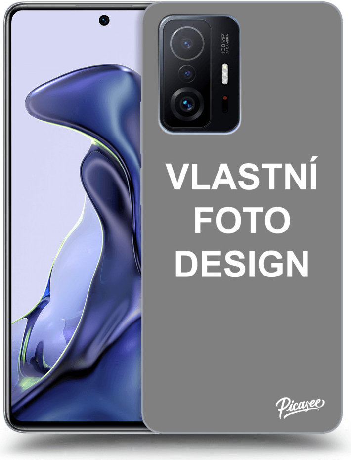 Pouzdro Picasee silikonové čiré Xiaomi 11T - Vlastní design/motiv