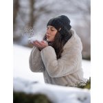 Doke Pletená čepice Mary anthracite – Zboží Dáma