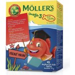 Mollers Omega 3 Želé Rybičky malinová příchuť 45 tablet – Zboží Mobilmania
