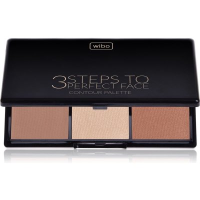 Wibo 3 Steps To Perfect Face Dark konturovací paletka na obličej 10 g