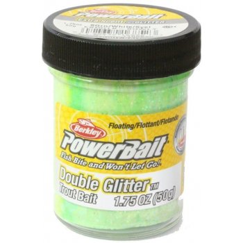 Berkley Těsto na pstruhy PowerBait Double Glitter Trout Bait Spring Green/White/Sunshine  Yellow 50 g od 150 Kč - Heureka.cz