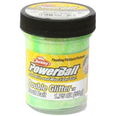 Berkley Těsto na pstruhy PowerBait Double Glitter Trout Bait Spring Green/White/Sunshine Yellow 50 g – Zboží Mobilmania