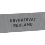 Symbol Nevhazovat reklamu 60 x 25 mm, nerez, samolepicí – Zboží Mobilmania