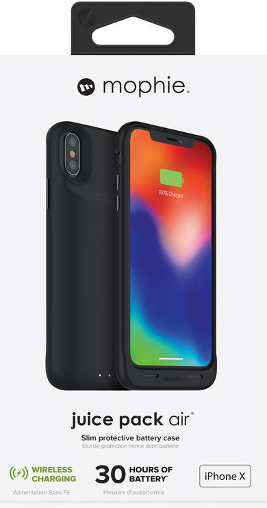 Pouzdro Mophie Qi Bezdrátové Nabíjecí Apple iPhone X/XS - černé