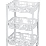 Plast Team Regál pojízdný 3 košíky 39 x 29 x 68,5 cm – Zboží Dáma