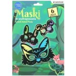 STARPAK Masky k vyškrabání Zvířátka 6ks – Zboží Dáma