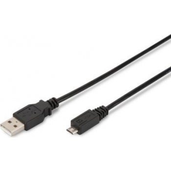 Digitus AK-300100-010-S USB A/samec na A/samec, Měď, 1m, černý