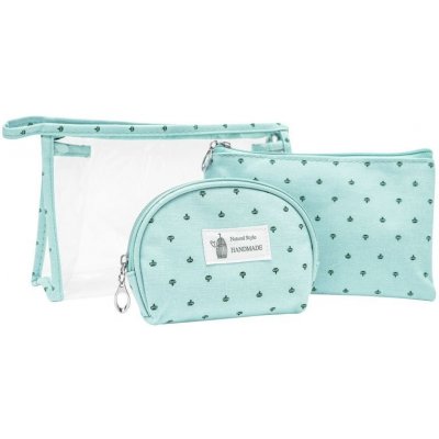 Kufryplus Sada kosmetických tašek TB14435 světle modrá 3 ks – Zboží Dáma