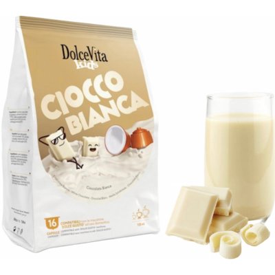 Italfoods Dolce Vita kapsle BÍLÁ ČOKOLÁDA 16 ks – Zboží Dáma