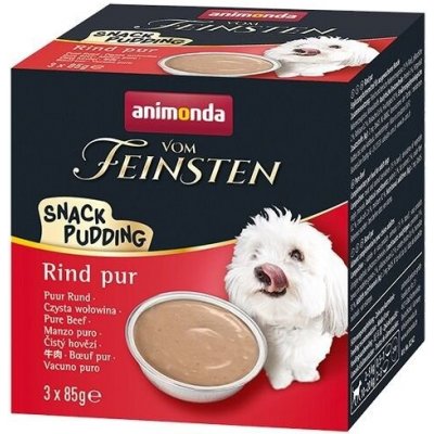 MULTIPACK Vom Feinsten Dog Adult Snack Pudding hovězí 3 x 85 g – Zbozi.Blesk.cz