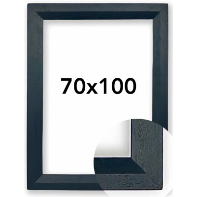 Fotorámeček Dresden Rozměr: 70 x 100 cm, Barva: Černá, Typ zasklení: Plexi