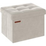 Song Skládací sametový taburet s úložným prostorem – elegantní úložný box – Zboží Dáma