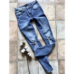 Zara Světle modré pružné skinny džíny – Zboží Mobilmania