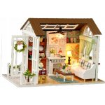 FunPlay 6995 DIY Dřevěný domeček pro panenky s příslušenstvím obývací pokoj 15x20,6x11,8cm – Hledejceny.cz