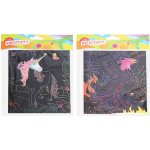 Vyškrabovací obrázek 18x14 5cm 4 listy – Zboží Mobilmania