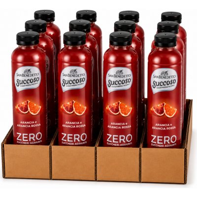 San Benedetto Succoso Zero pomeranč a krvavý pomeranč 12 x 0,4 l – Zboží Dáma