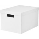 Ikea TJENA Papírová krabice s víkem 25x35x20 cm bílá