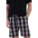 Kárované pánské kraťasy na spaní a volný čas 1P1935 šedá – Zboží Mobilmania