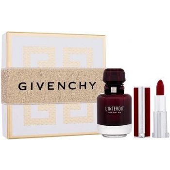 Givenchy L'Interdit Eau de Parfum Rouge EDP 50 ml + Le Rouge Deep Velvet mini rtěnka N°37 Rouge Grainé 1,5 g, dárková sada