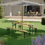 Juskys Pivní set Bichl 3-dílný z lakovaného dřeva 170 cm – Zboží Dáma Juskys Pivní set Bichl 3-dílný z lakovaného dřeva 170 cm – Zboží Dáma