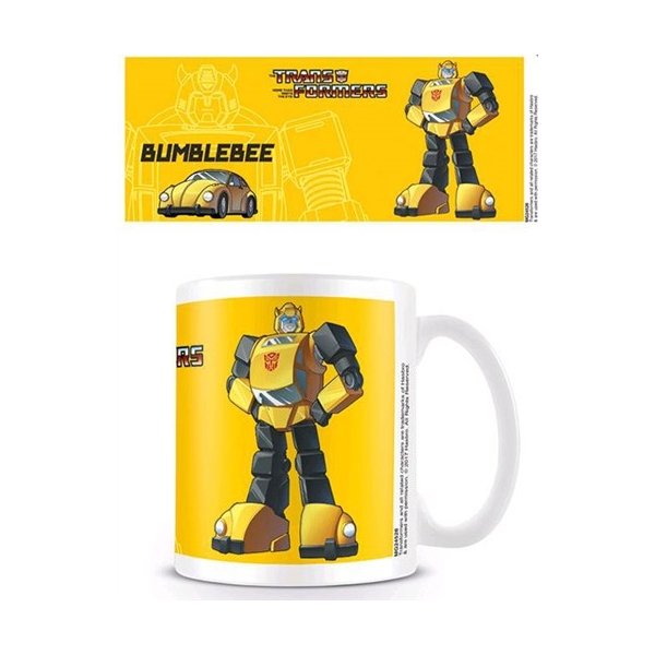 CurePink Keramický hrnek Transformers: Bumblebee bílý 315 ml od 229 Kč -  Heureka.cz