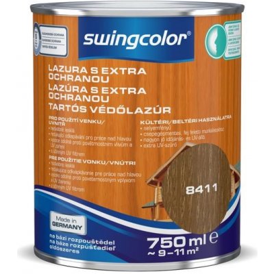 Swingcolor Lazura s dlouhodobou ochranou 0,75 l kaštan – Zboží Mobilmania