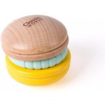 Teddies Chrastítko makronka dřevo/plast v krabičce 12x16x8cm – Zbozi.Blesk.cz