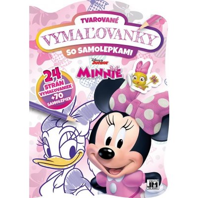 Tvarované omalovánky se samolepkami Minnie