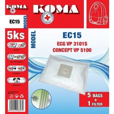 KOMA sáčky ECG VP 3101S textilní 5 ks