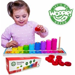 Montessori Puzzle Učíme se počítat a barvy 56 ks