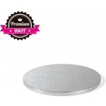 Stříbrná podložka pod dort 26cm síla 1,2cm - Decora – HobbyKompas.cz