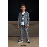 Mashmnie chlapecké volné kalhoty vzhled jeans šedé – Zboží Mobilmania